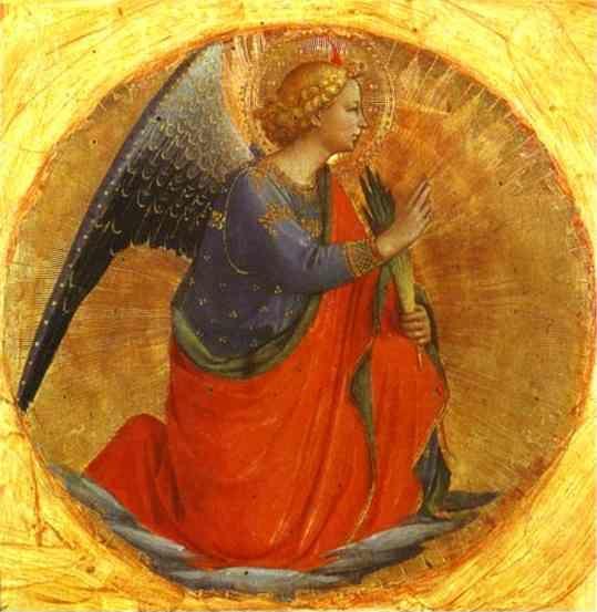 Fra Angelico. Perugia Triptych: Angel of the Annunciation.