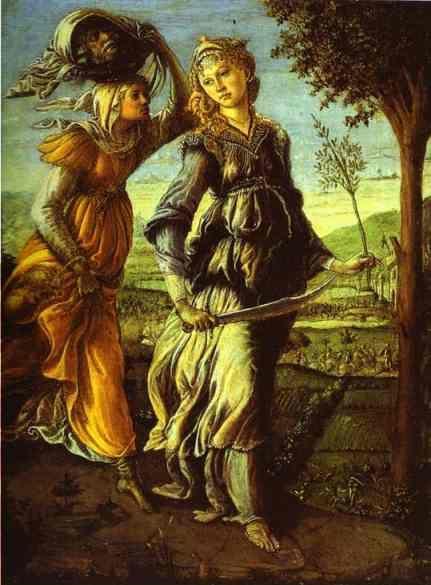Alessandro BOTTICELLI. Judiths Return to Bethulia. Discovery of the ...