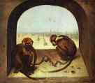 Two Chained Monkeys -Pieter Bruegel the Elder (1562)