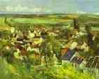 Paul Cézanne.  Vista de Auvers.
