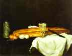 Paul Cézanne.  Pão e ovos.