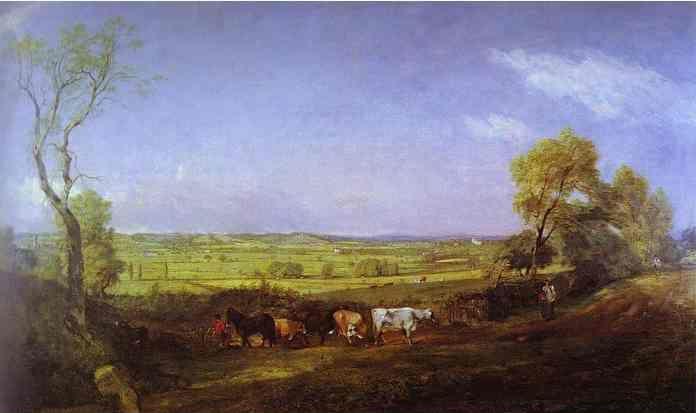 John Constable. One of his many views of Dedham Vale