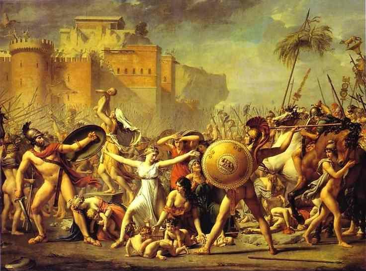 Jacques-Louis David. The Intervention of the Sabine Women.