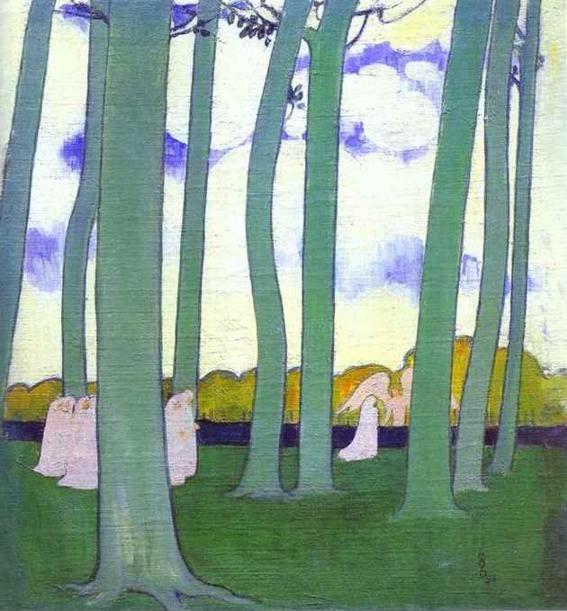 Green Trees or the Beeches of Kerduel/Les Arbres verts ou Les Hêtres de Kerduel. 1893. Oil on canvas.