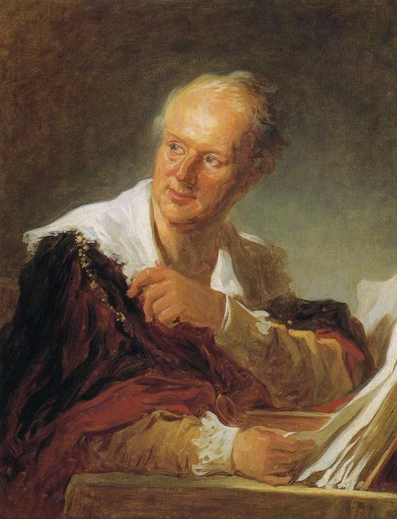Jean-Honoré Fragonard. Portrait of Diderot.