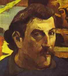 Paul Gauguin.  Auto-Retrato com Christ amarelo.