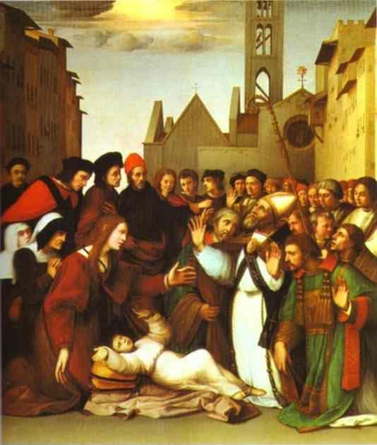 Ridolfo Ghirlandaio. St. Zenobius Raising a Boy from the Dead.