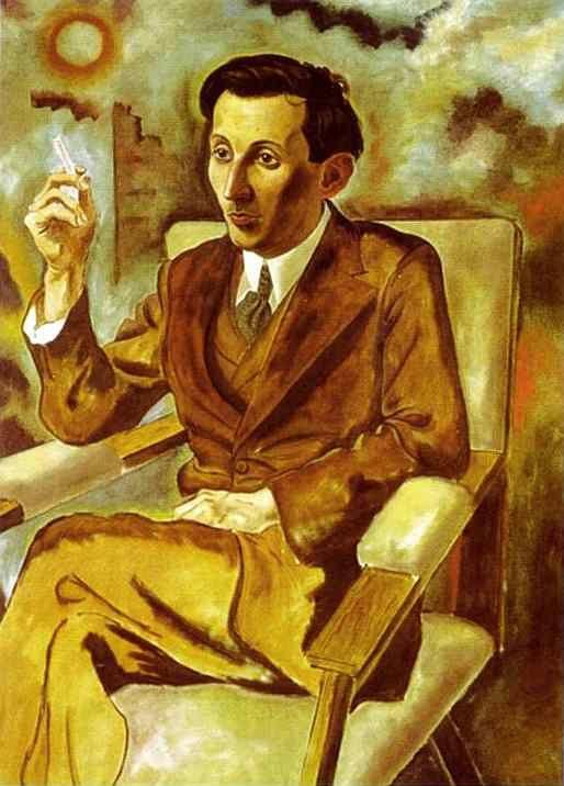 George Grosz. Portrait of the Writer Walter Mehring.