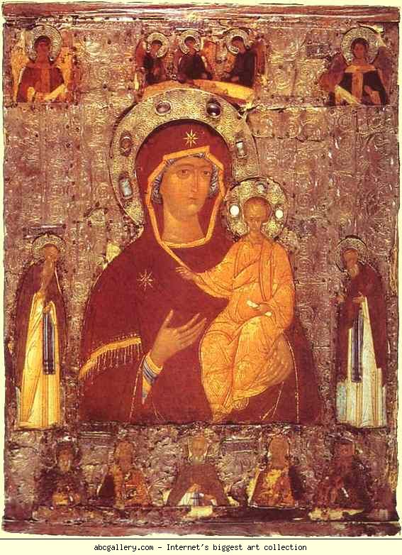 Russian Icon. The Virgin Hodegetria.