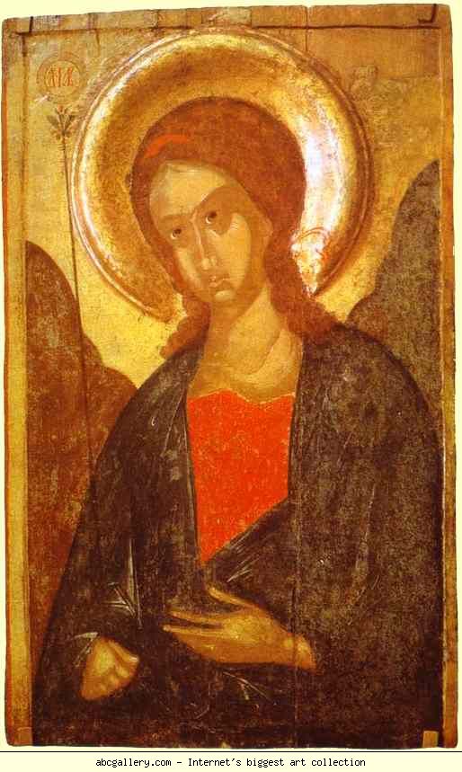 Russian Icon. The Archangel Gabriel.