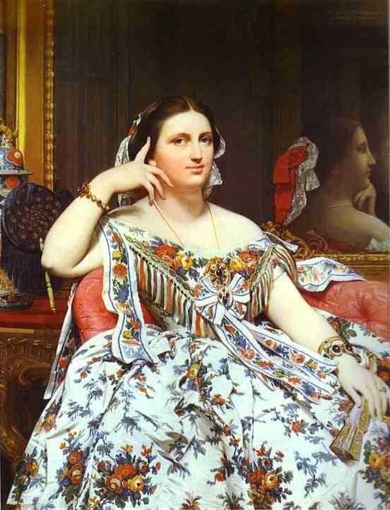 Jean-Auguste-Dominique Ingres. Portrait of Madame Moitessier Sitting.
