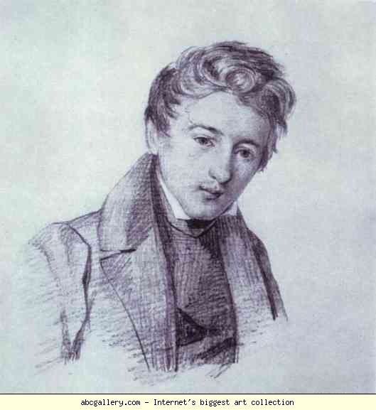 N. Ramazanov. Portrait of M. Lebedev.