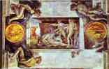 Michelangelo. The Drunkenness of Noah.