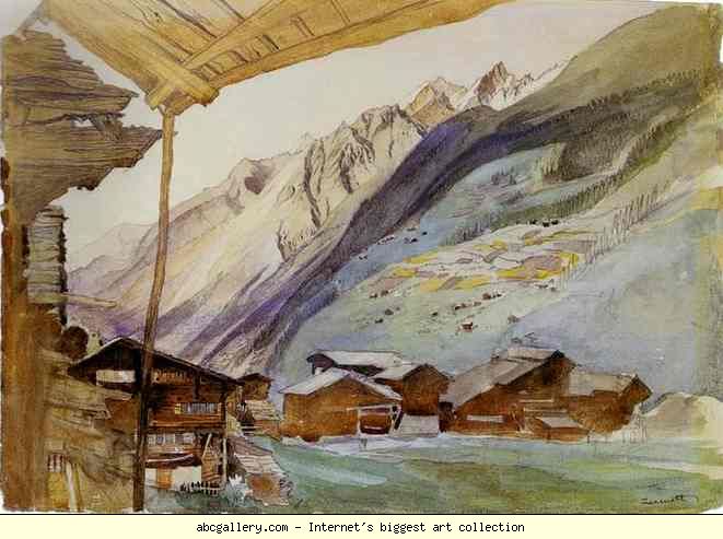 John Ruskin. Zermatt.