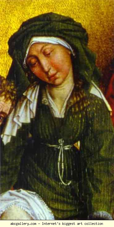 Rogier van der Weyden. Deposition. Holy Woman. Detail.