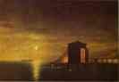 Ivan Aivazovsky. Moonlit Night. A Bathing Hut in Feodosia.