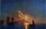 Ivan Aivazovsky. The Bay of Naples by Moonlight.