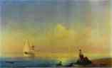 Ivan Aivazovsky. Seashore. Calm.