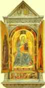 Fra Angelico. Linaiuoli Tabernacle: Virgin and Child Making the Blessing (wings open).