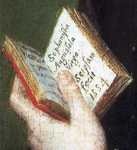 Sofonisba Anguissola. Self-Portrait. Detail.