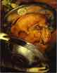 Giuseppe Arcimboldo. The Cook - a visual pun which can be turned upside down.