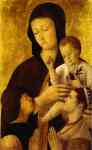 Gentile Bellini. Madonna and Child with Donors.