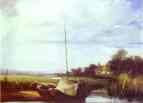 Richard Parkes Bonington. River Scene in France.