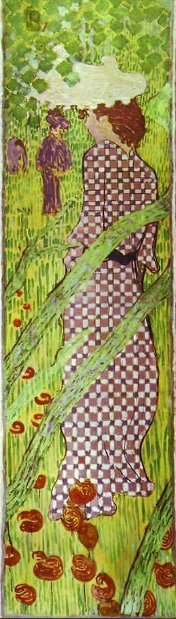 Pierre Bonnard. Woman in a Checked Dress.