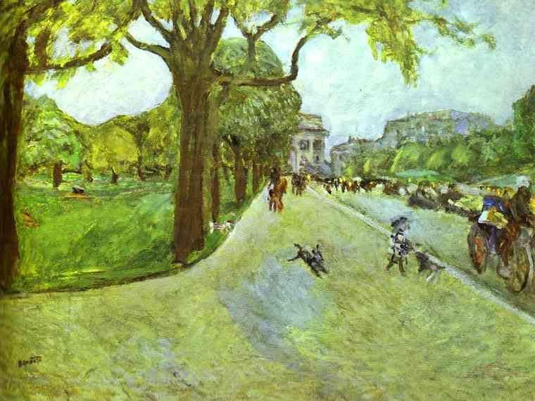 Pierre Bonnard. Avenue du Bois in Boulogne.