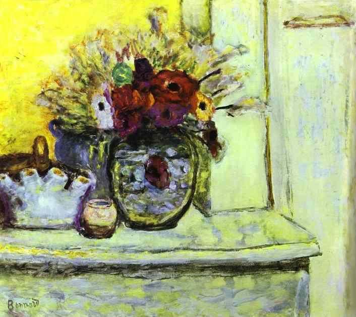 Pierre Bonnard. Vase with Anemonies and Empty Vase.