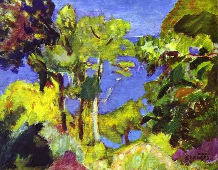 Pierre Bonnard. Landscape of Cote d'Azur.