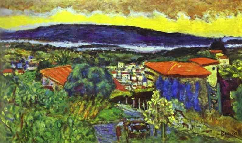 Pierre Bonnard. Red Roofs in Cannet.