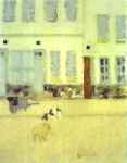 Pierre Bonnard. Street in Eragny-sur-Oise or Dogs in Eragny.