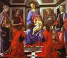 Alessandro Botticelli. Madonna and Child with Six Saints.