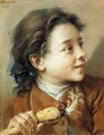 François Boucher. Boy Holding a Parsnip.