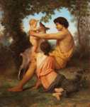 William-Adolphe Bouguereau. Idyll: Family from Antiquity.