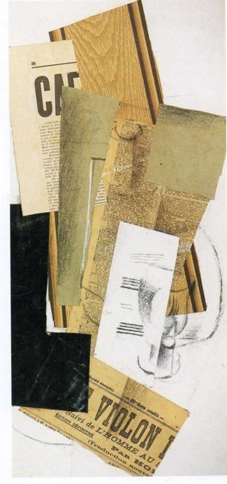 Georges Braque. Glass, Carafe and Newspapers.