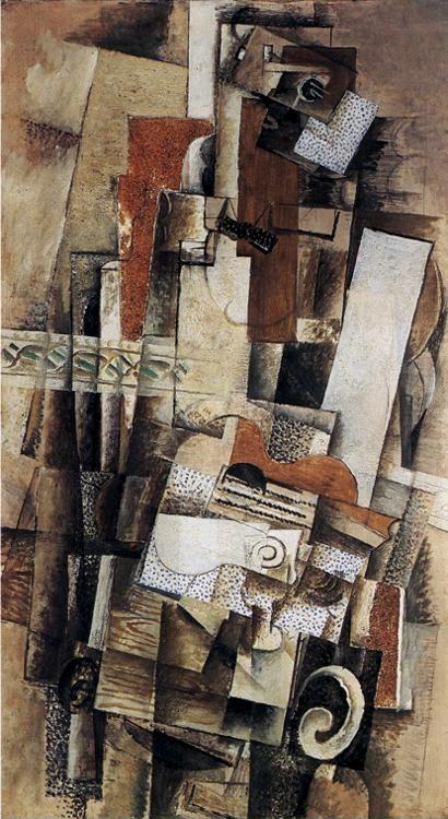 Georges Braque. Man with a Guitar.