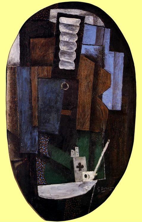 Georges Braque. Still-Life with a Guitar on a Table.
