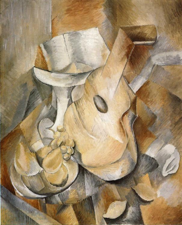 Georges Braque. Guitar and Fruit Dish.