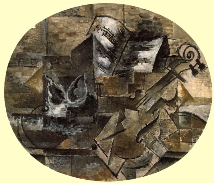 Georges Braque. Violin and Musical Score.