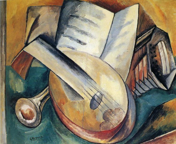 Georges Braque. Still Life with Musical Instruments.