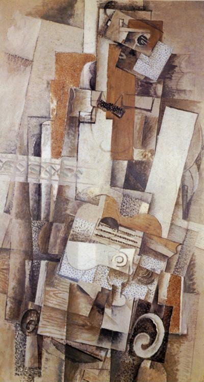 Georges Braque. Man with a Guitar.