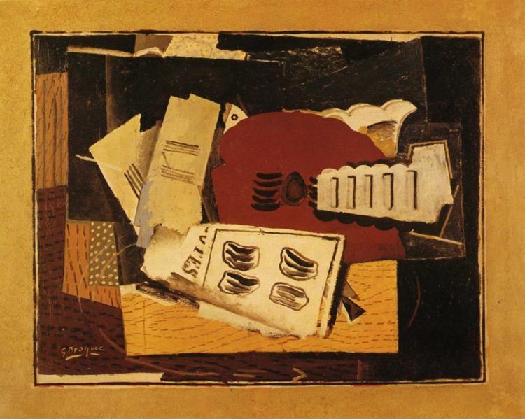 Georges Braque. Guitar and Sheet Music.