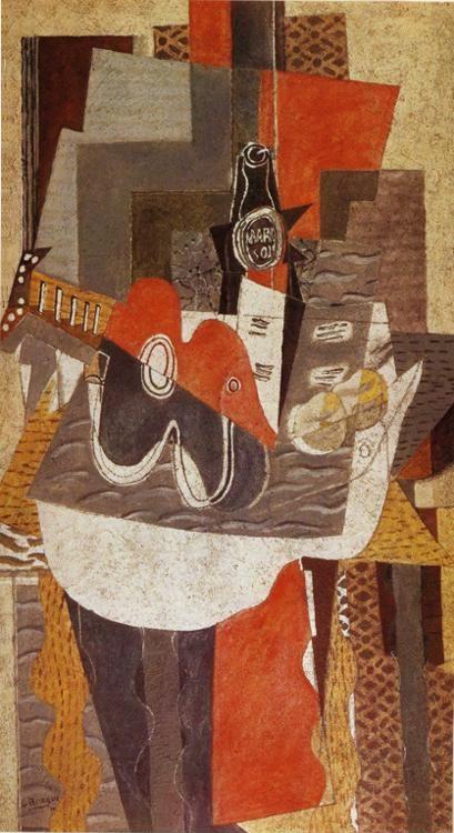 Georges Braque. The Bottle of Marc.
