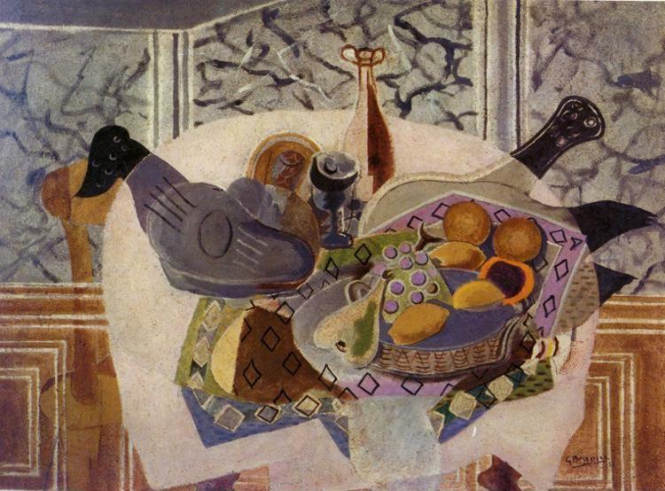 Georges Braque. The Purple Tablecloth.