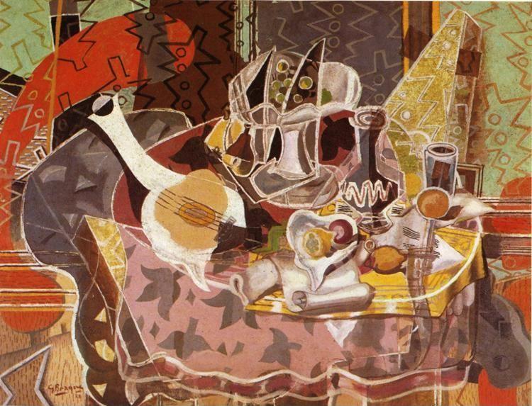 Georges Braque. Still Life with Music Scroll.