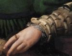 Agnolo Bronzino. Lady in Green. Detail.