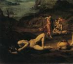 Agnolo Bronzino. Apollo and Marsyas. Detail.