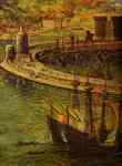Pieter Bruegel the Elder. The Bay of Naples. Detail.
